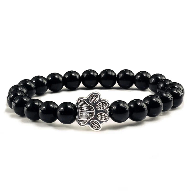 Bracelet Pattes Perlé – Design en Pierre Naturelle