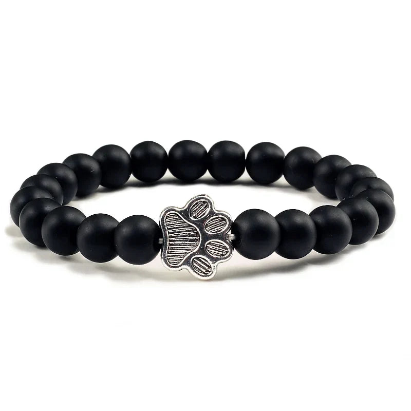Bracelet Pattes Perlé – Design en Pierre Naturelle