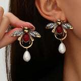 Boucles d'oreilles abeille vintage