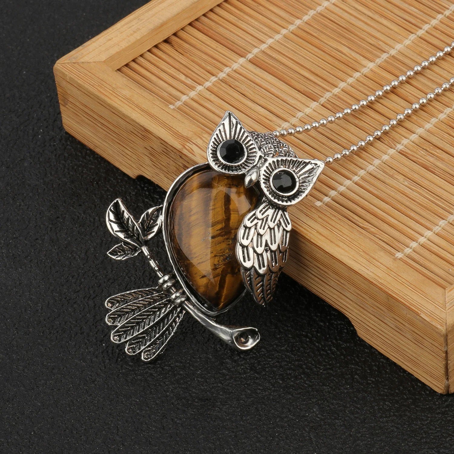 Pendentif en Cristal de Hibou Sagesse