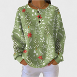 Wenke™ | Pull avec des sapins sur sauge