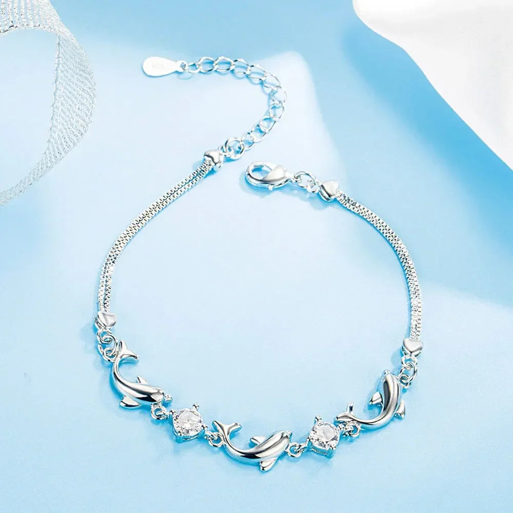 Collection de Bijoux en Argent Sterling avec Dauphin