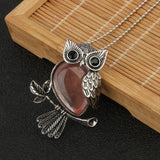 Pendentif en Cristal de Hibou Sagesse