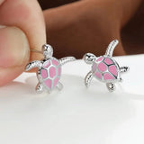 Boucles d'oreilles en forme de tortue de mer