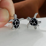 Boucles d'oreilles en forme de tortue de mer