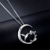 Pendentif en Argent Vintage "Oiseau de Lune"