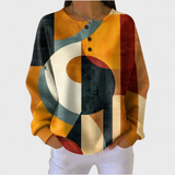Kirsten™ | Pull avec motifs en Jaune