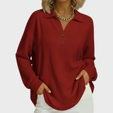 Emilie™ | Pull en Orange avec Col