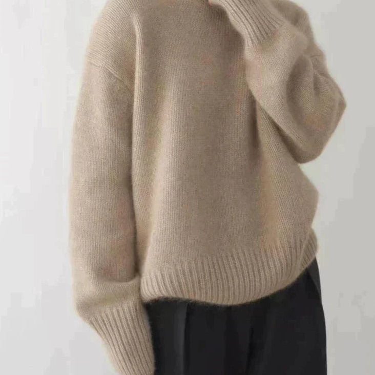 Amaya | Pull à col roulé en cachemire luxueux