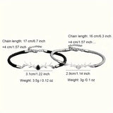 Bracelet en Cœur de Bois de Cerf avec Zircon