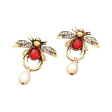 Boucles d'oreilles abeille vintage