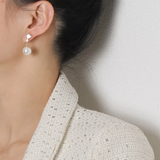 Boucles d'oreilles Chic en Argent avec Perle