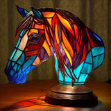 Nero - Lampe de table en vitrail Magisk