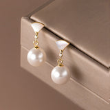 Boucles d'oreilles Chic en Argent avec Perle