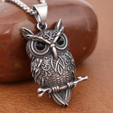 Pendentif en forme de hibou vintage