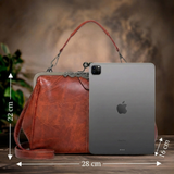 Lily™ | Sac à main en cuir vegan vintage