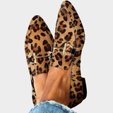Gia - Mocassins élégants en léopard
