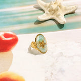 Bague Énoncé Coquillage Étoile de Mer