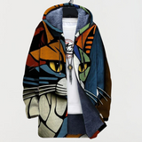 Émilie™ | Veste à capuche avec art de chat