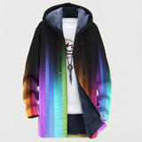 Céline™ | Veste à capuche dégradé arc-en-ciel