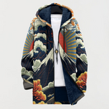 Marie™ | Veste à capuche avec motif de montagne