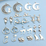 Collection de Charms en Argent Vintage de Chats