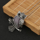 Pendentif en Cristal de Hibou Sagesse