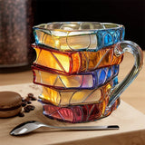 Mug 3D fait à la main pour les amoureux des livres