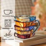Mug 3D fait à la main pour les amoureux des livres