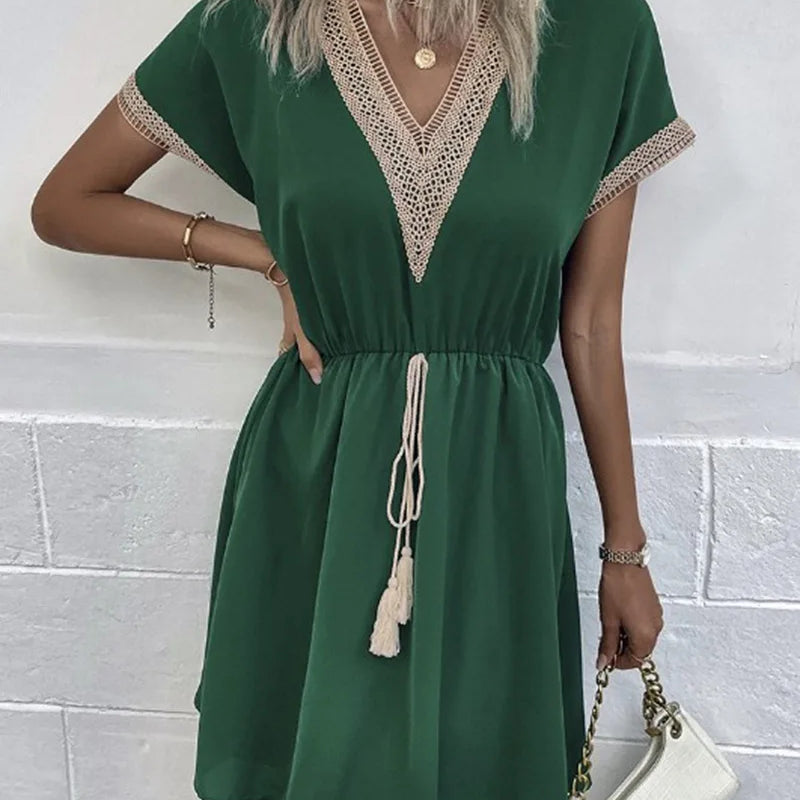 Sabrina - Robe Boho Élégante