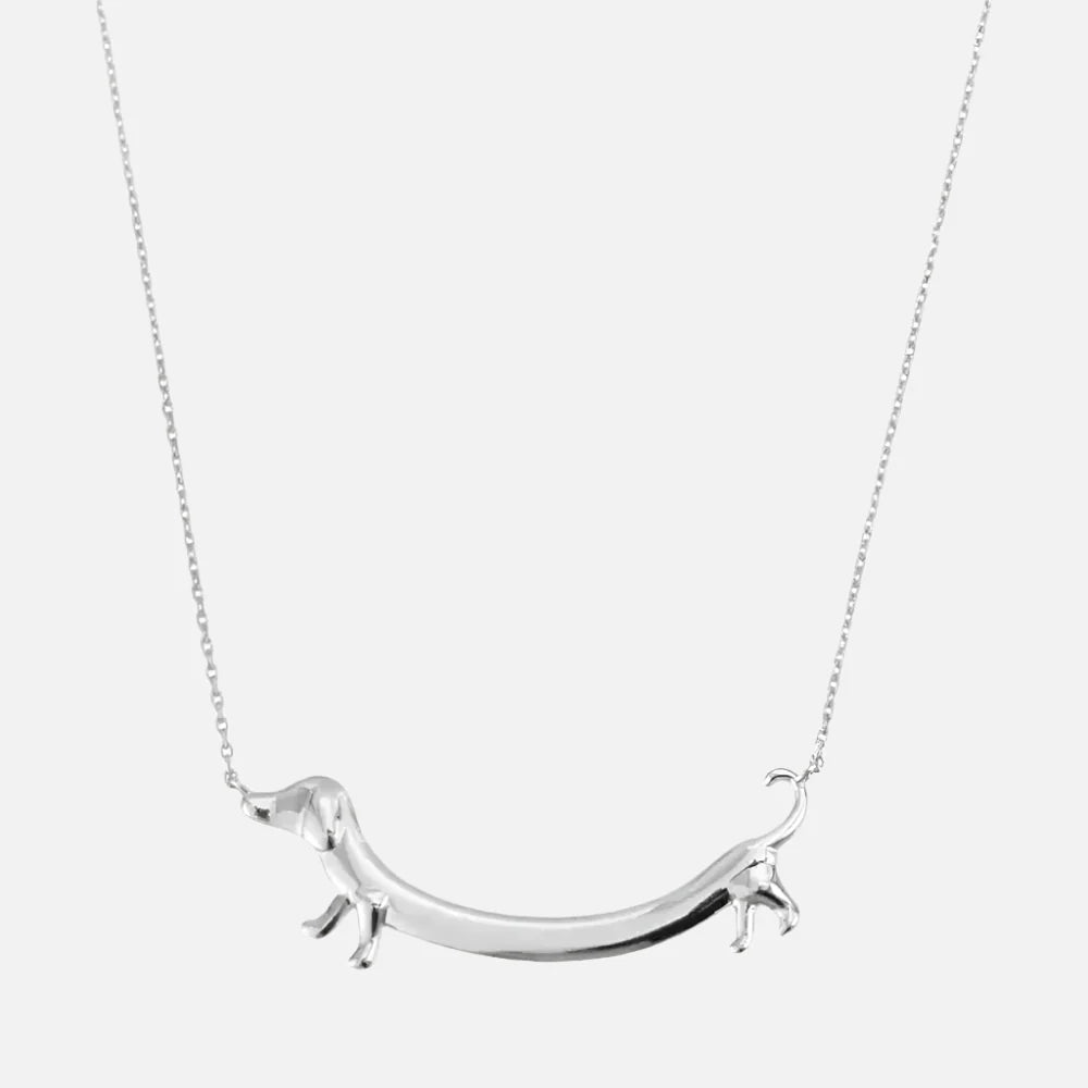 Collier Dachshund Plaqué Or
