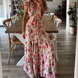 Shera - Robe maxi à motifs floraux