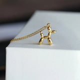 Collier Pendentif Chien Ballon Or