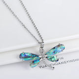 Collier Pendentif Papillon en Coquillage Naturel