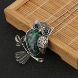 Pendentif en Cristal de Hibou Sagesse