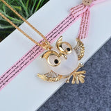 Pendentif en Opale Hibou de Sagesse