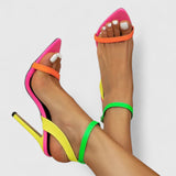 Olive - Pompes avec talon stiletto