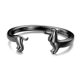 Bague Enroulée Teckel - Pour L'Amour De Votre Chien
