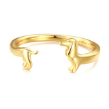 Bague Enroulée Teckel - Pour L'Amour De Votre Chien