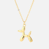 Collier Pendentif Chien Ballon Or