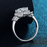 Bague Ajustable en Forme d'Oreilles de Chat avec Zirconia