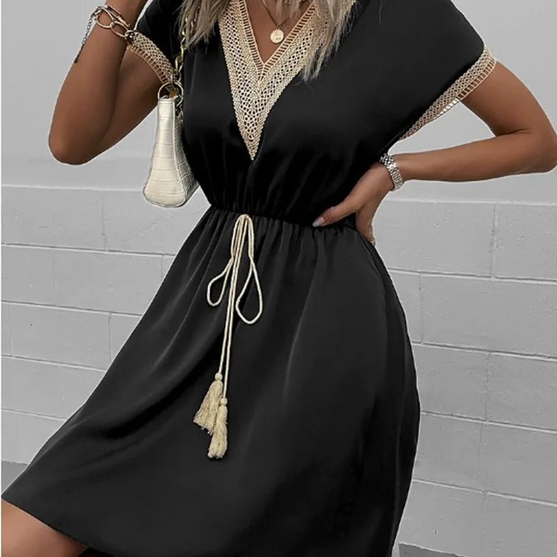 Sabrina - Robe Boho Élégante