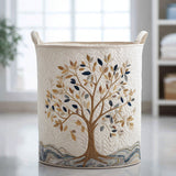Inès™ | Panier matelassé avec un arbre en pleine floraison
