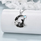 Pendentif en Cristal de Chat Noir