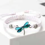 Bracelet Tissé à la Main "Rêves de Libellule"