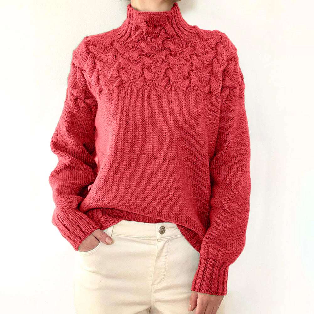 Elena | Pull à col roulé chaud