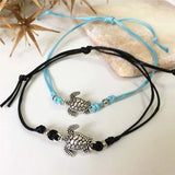 Bracelet Cheville en Cuir de Tortue de Mer