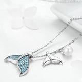 Collier Océan Perle Queue de Baleine
