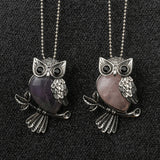 Pendentif en Cristal de Hibou Sagesse