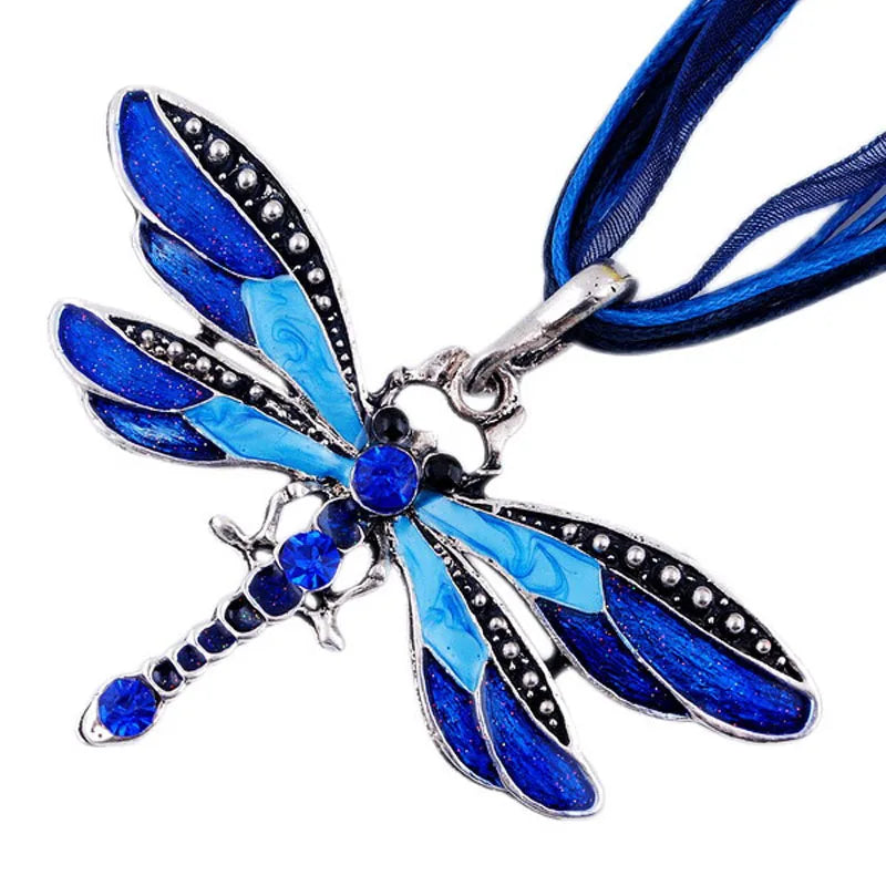 Pendentif Libellule en Cristal